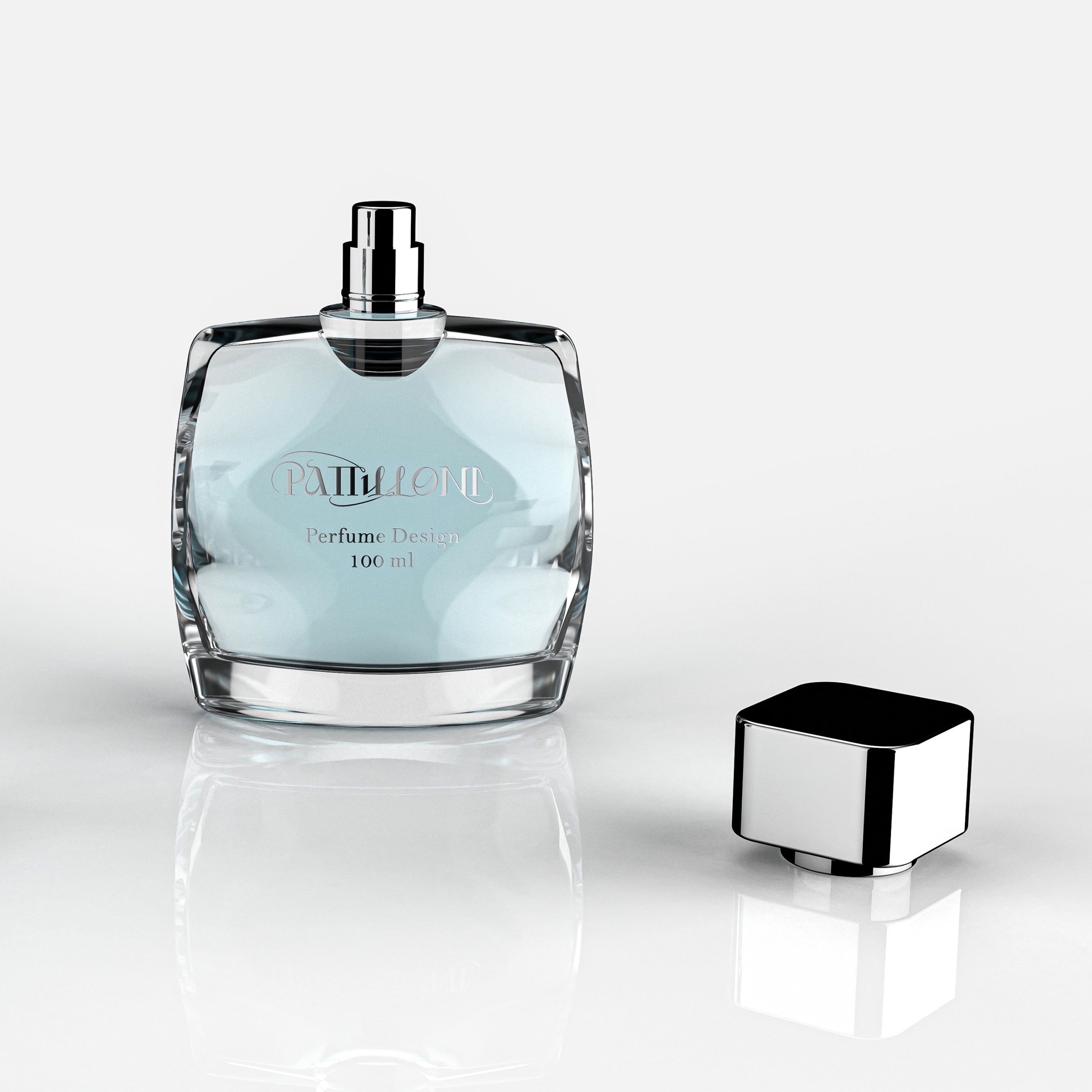 factory customizable 30ml 100ml clear frosted flat square empty glass bottle new design perfumes bottle with packaging manufacture