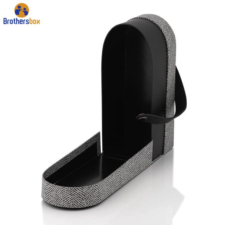 custom shape wine box with handle whisky packaging box-3
