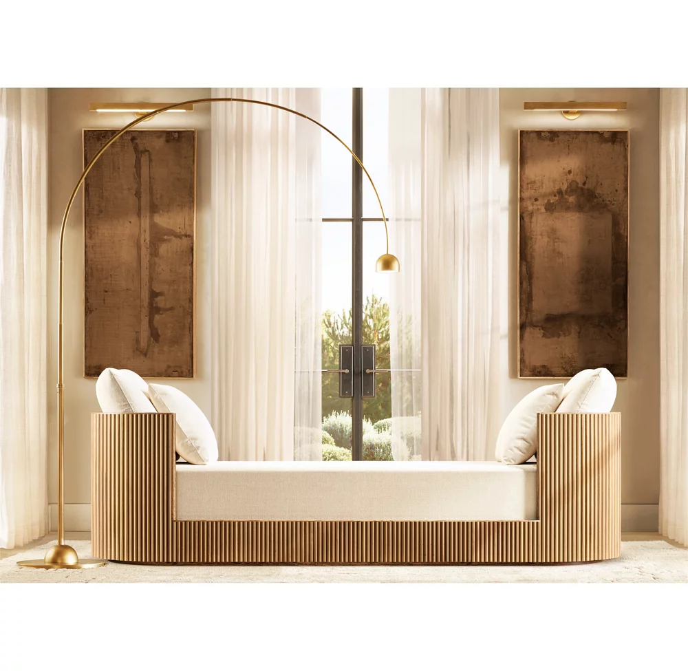 Simple Villa Decor Metal Fishing Standing Light Living Room Bedroom Bedside Study Room Antique Brass LED Floor Lamp details