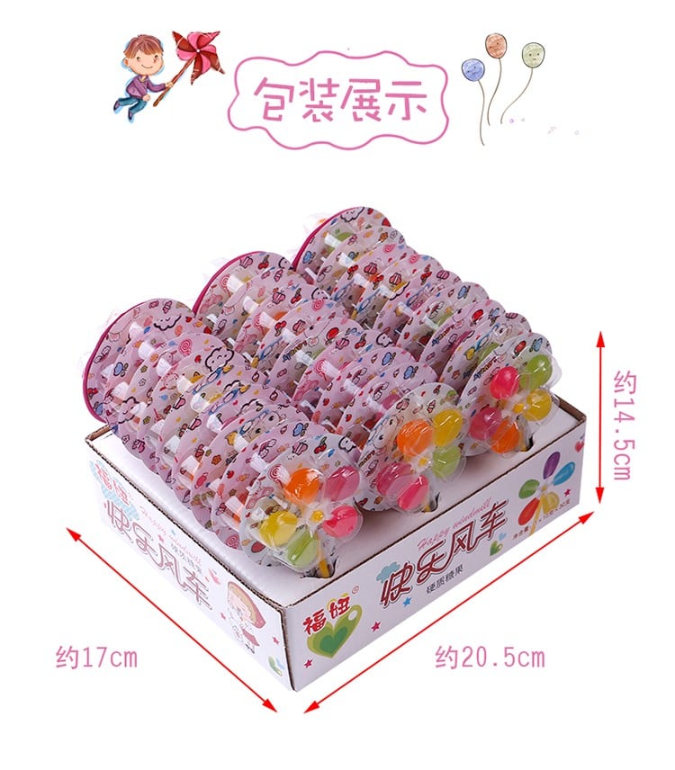 halal colorful fruit flavor windmill lollipop hard candy manufacturer supplier