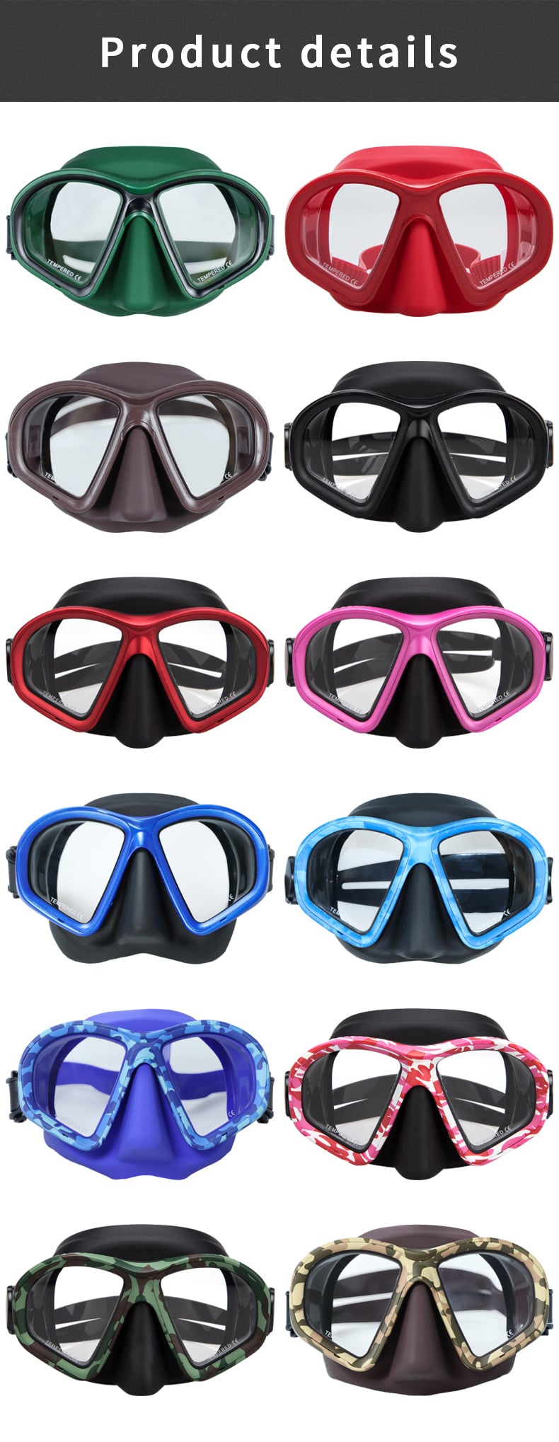 China Factory Manufacturer Mask Dive Ultra Low Volume Free Diving Mask OEM/ODM Factory Mask factory