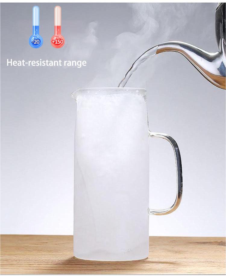 Heat Resistant high Borosilicate glass water jug set With Stainless Steel Lid supplier