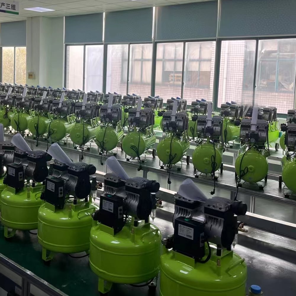 Medical Equipment Oil less Portable Dental Air Compressor for Clinic 2400W 90L details