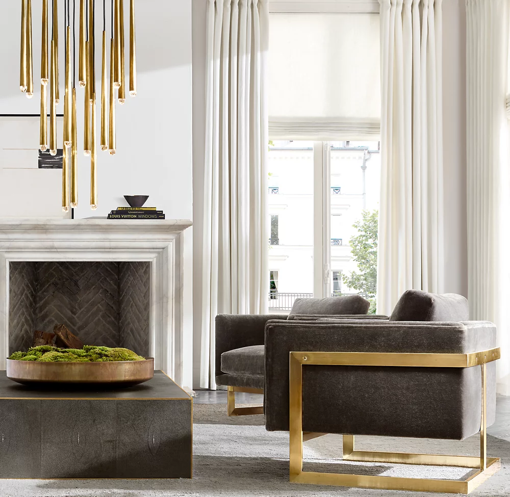 Vintage Brass Metal Living Room Dining Room Pendant Light Villa Staircase Bedroom Crystal Chandelier supplier