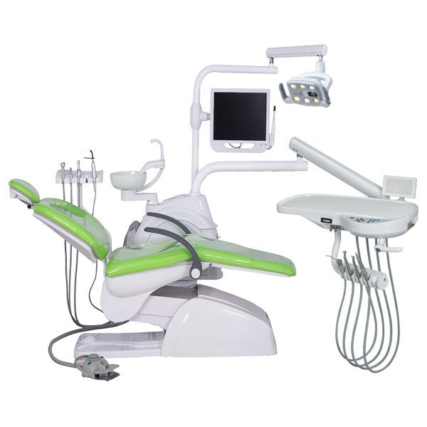 High efficiency dental unit chair dental equipment with oral camera endoscope dental unit full set factory