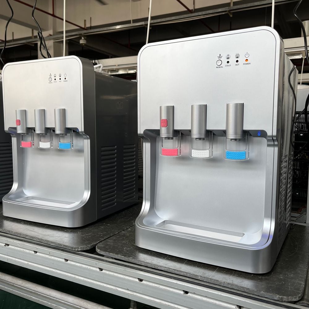 Hot Cold And Warm Water Dispenser Three Taps Mini Desktop supplier