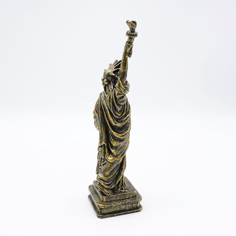 OEM Custom crafts home decoration miniature peripheral souvenir statue resin bronze Statue of Liberty figure figurine factory