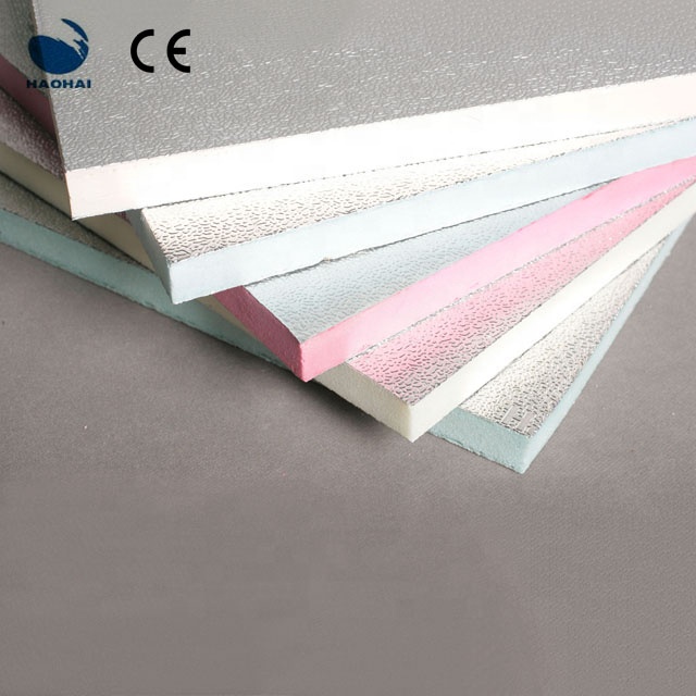 Aluminium Foil Polyurethane Foam Pre-Insulated Pir Insulation Board For Hvac System manufacture