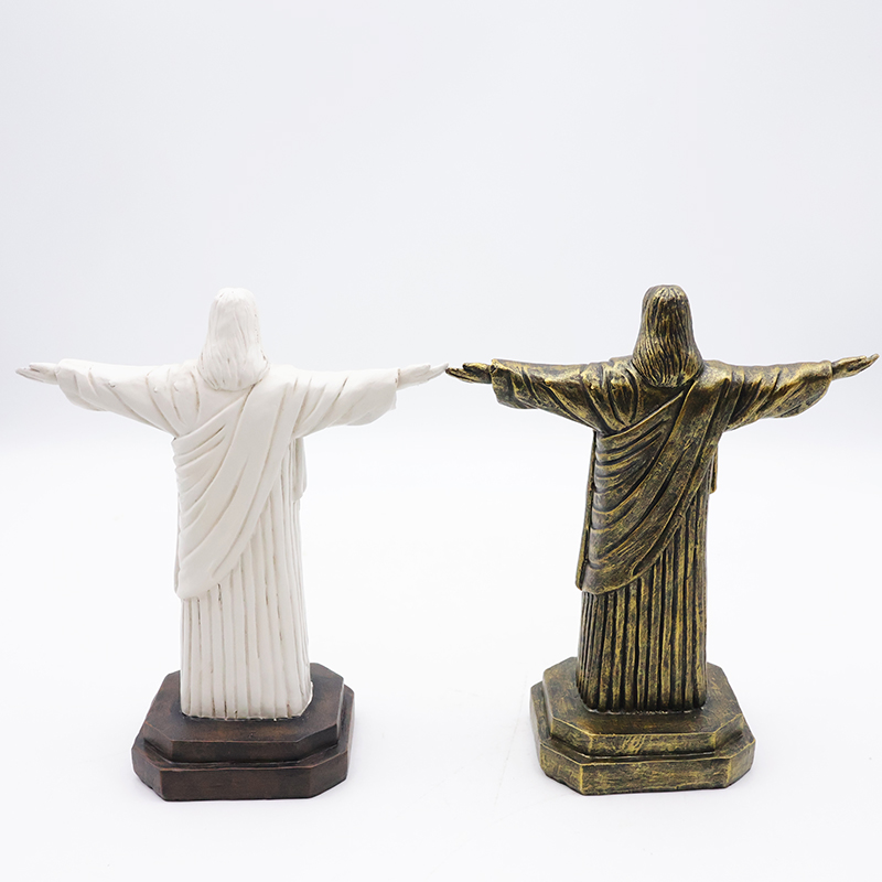 OEM Custom crafts religious catholic home decoration miniature statue wholesale handmade resin Jesus sculpture figurine manufacture
