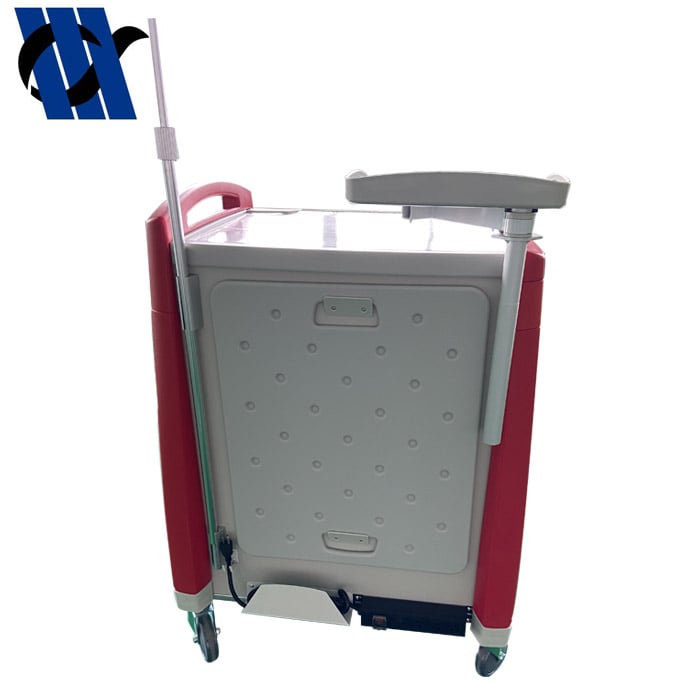 Luxurious Abs Plastic Medicine Medical Cart Emergency Treatment Trolley For Clinic Hospital Medical Crash Cart supplier