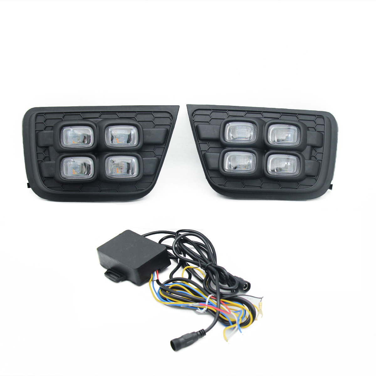 Spedking 2006-2009 Lampu Siang Hari LED Putih/Kuning Lampu Kabut LED Cover untuk toyota 4runner