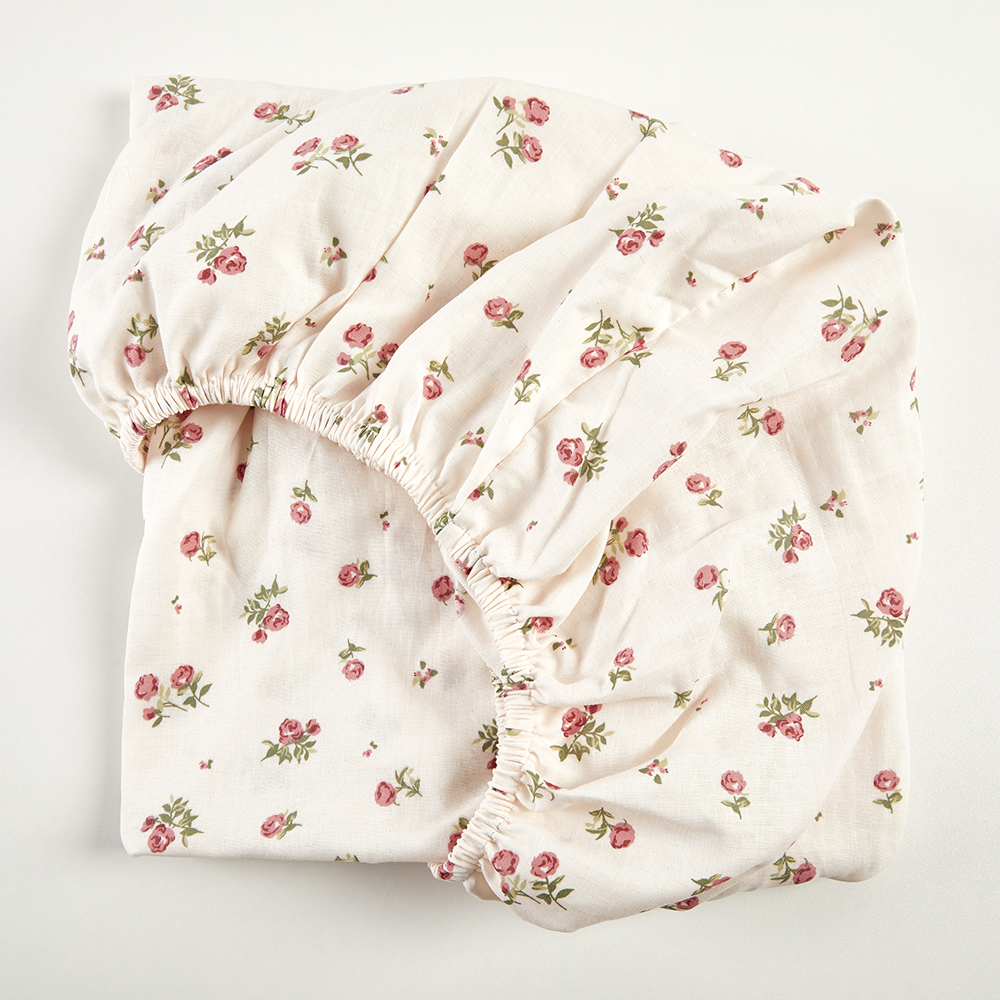 Low MOQ 100% Soft Muslin Crib Sheets Cotton Baby Fitted Crib Sheet supplier