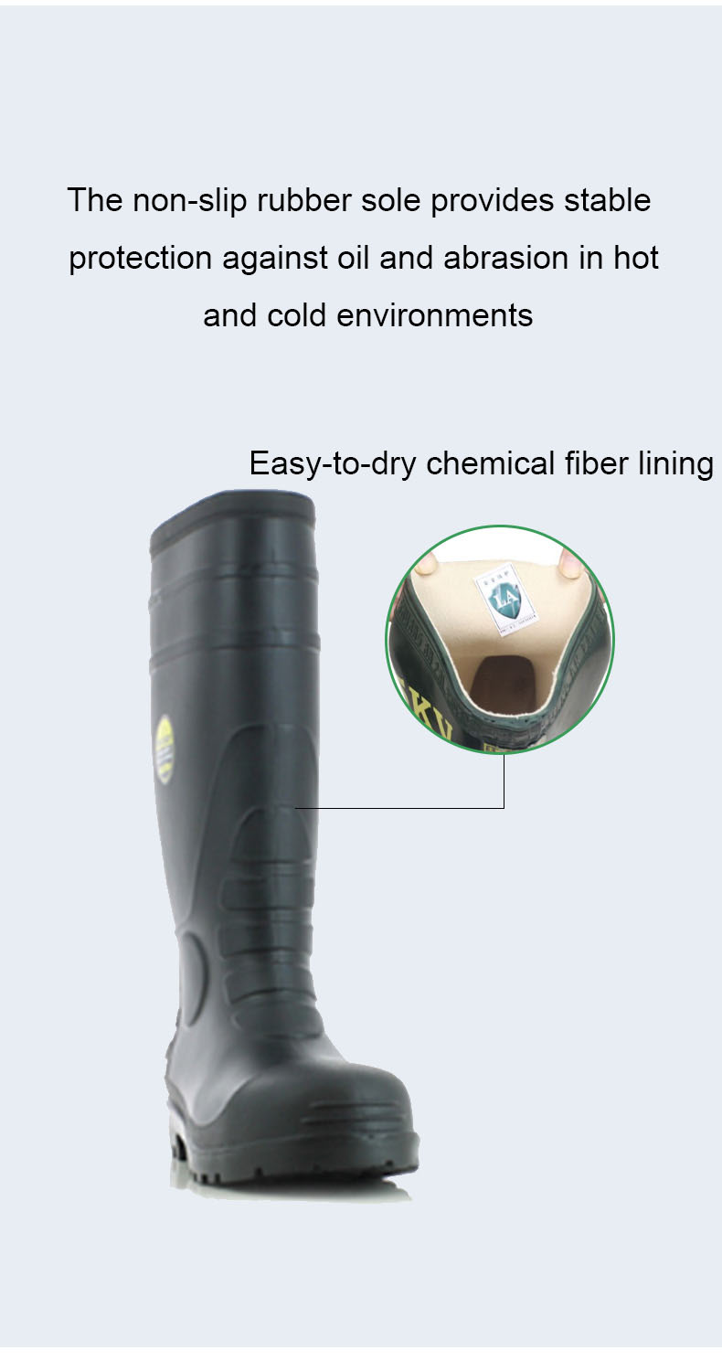 Lakeland R-2-49 Acid Alkali Resistant Waterproof Anti-Slip Industrial Boots for Security & Protection Chemical Protective Boots supplier