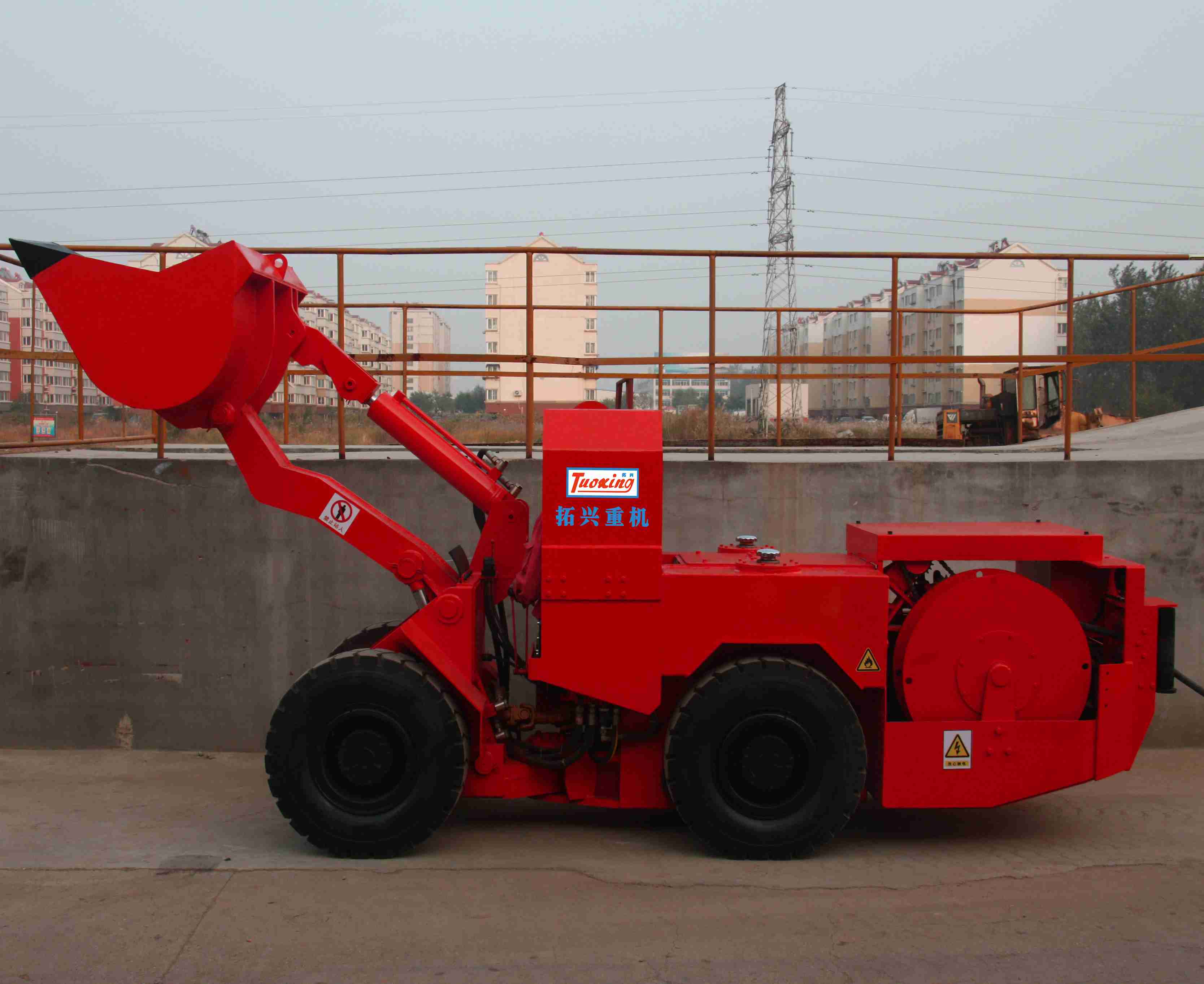 TC-0.5E Wheel Electric LHD Underground Loader Special Mining Tunnel Mucking Machine Front Loader details