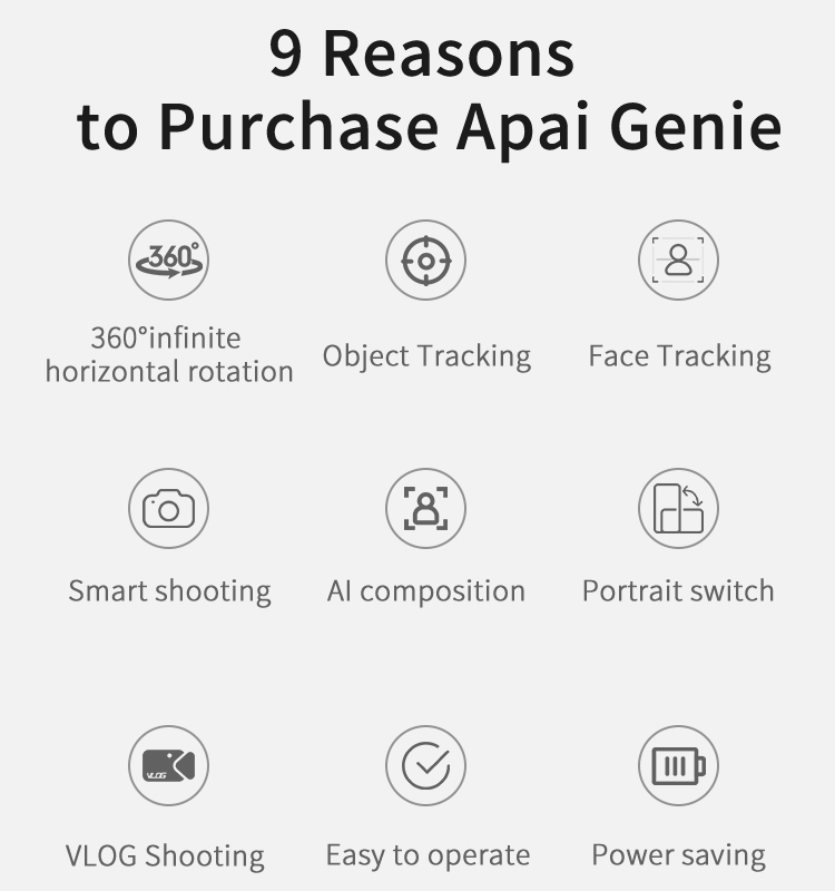 Vlog Shooting Rotation Auto Face Object Tracking Camera Tripod Holder Smart Shooting Cell Phone Camera Mount Holder supplier