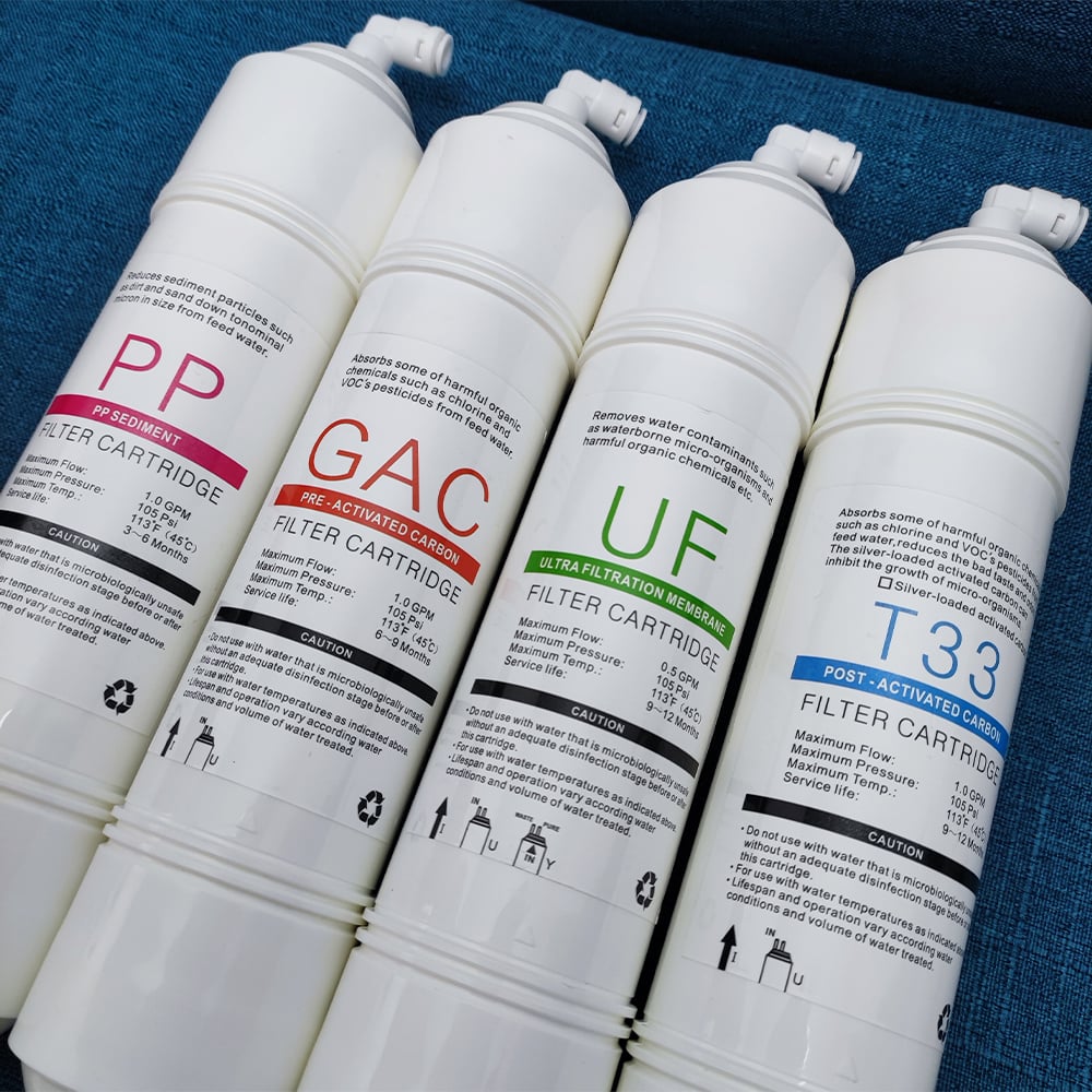 10 Inch PP GAC UF T33 Water Filter factory