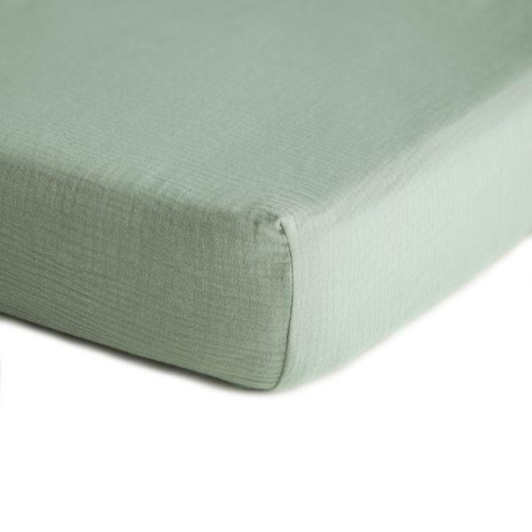 100% Breathable Organic Cotton Baby Bed Sheet Super Soft Machine Washable Muslin Fitted Crib Sheet details