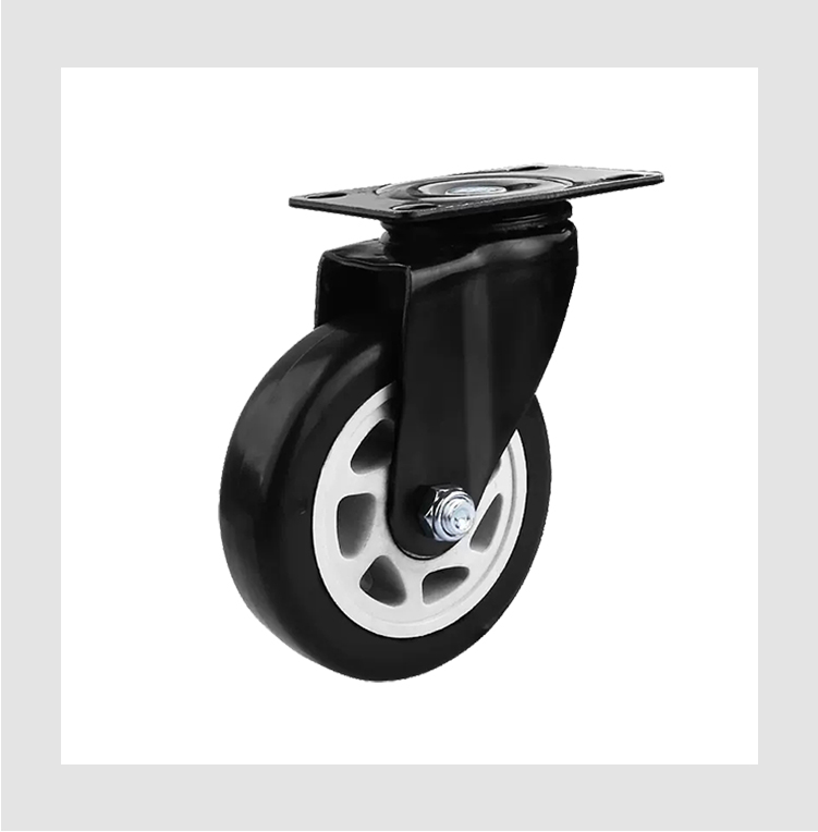PVC Caster Wheel 4 inch Heavy Duty Industrial Casters Wheels Wholesale Shelf Swivel Castor details