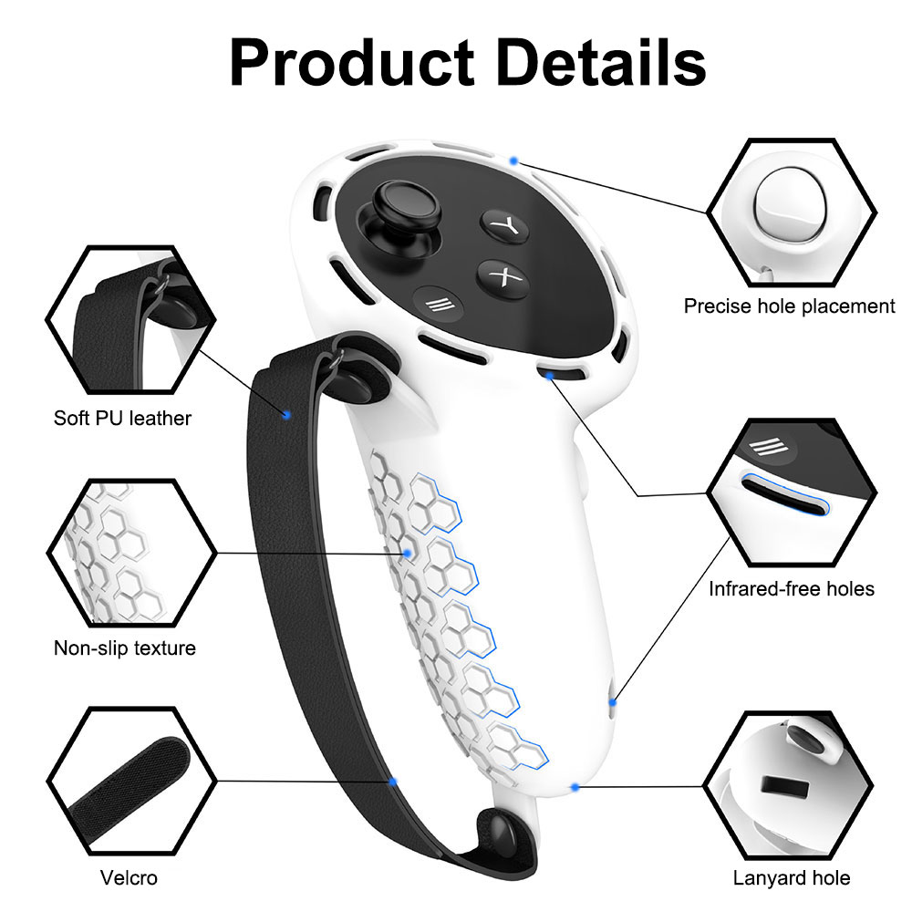 Vr Game Controller Case For Meta Quest 3 Accessories Soft Protective Cover Sweat Proof Touch Non Slip Sleeve Silicone Console supplier