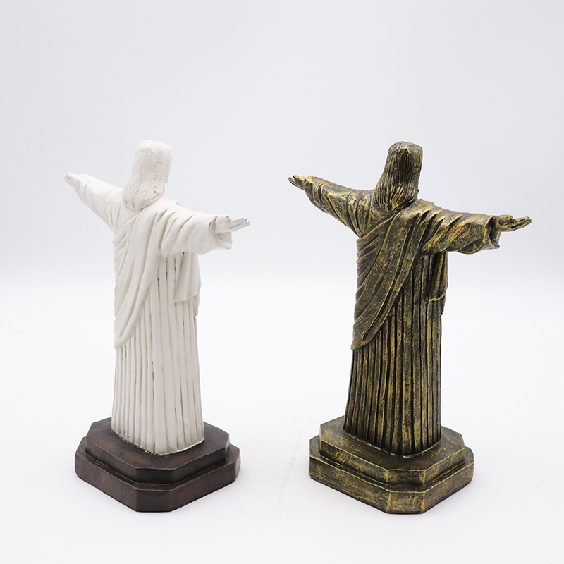 OEM Custom crafts religious catholic home decoration miniature statue wholesale handmade resin Jesus sculpture figurine factory