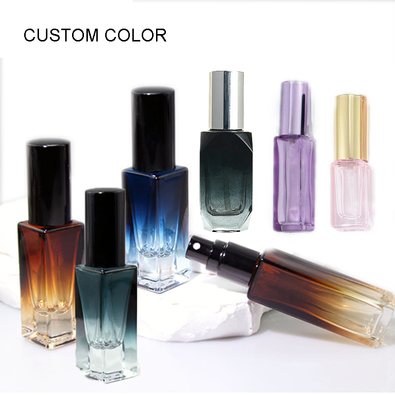wholesale luxury custom 15ml 30ml 50ml personalize Rectangular Perfume Bottles Glass Empty Spray Bottle details