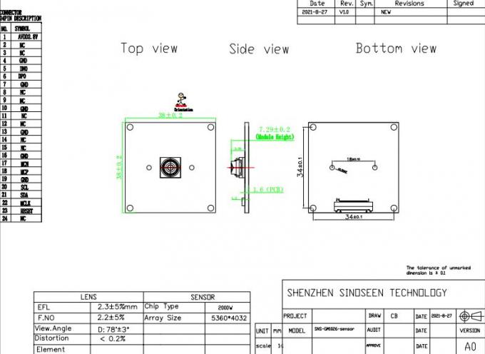 HDR Auto Focus Imx230 20mp OEM Camera Modules For High Shooting Camera 1