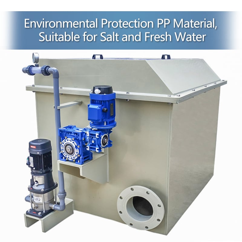 Automatic Backwash PVC Recirculating Rotary Drum Filter factory