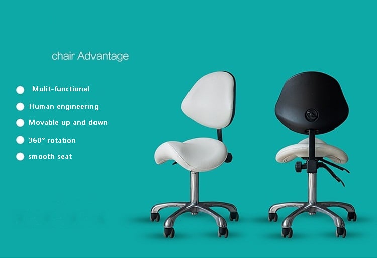 Dental stool saddle chair dentist chair details