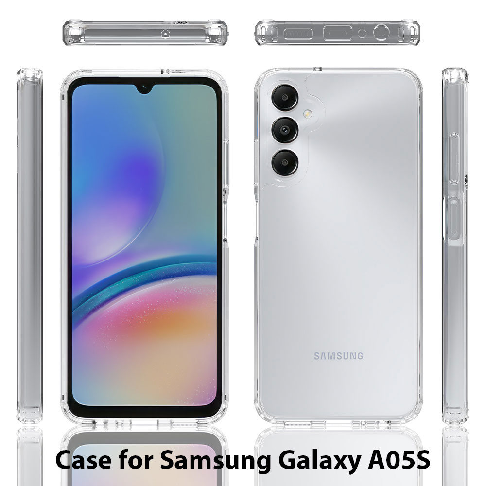 Clear Phone Case For Samsung Galaxy A05S Cases Luxury Design Anti Scratch Tpu Pc Drop Transparent Proof 2 In 1 details