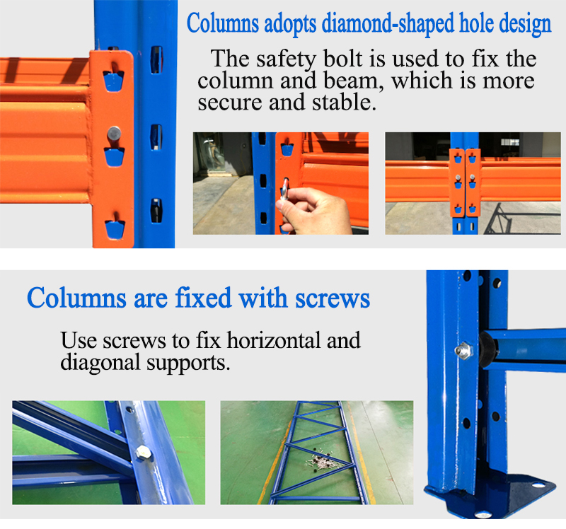 Popular Heavy duty industrial storage warehouse racks pallet racking systems Metal Steel selective shelving supplier