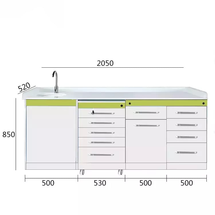Stainless Steel dental cabinet furniture OEM medical hospital dental cabinet supplier