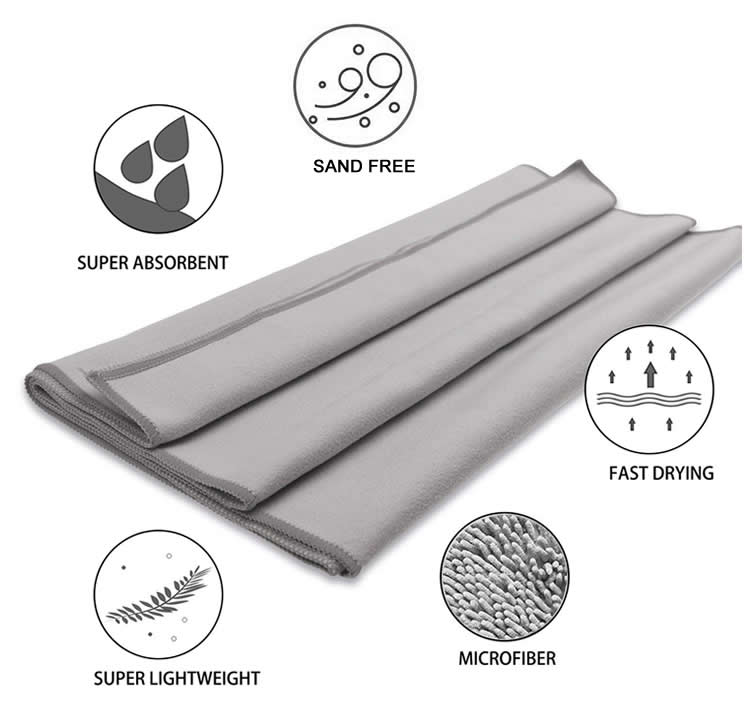Detail-06 Non Slip Custom Foldable Yoga Mat Towel factory