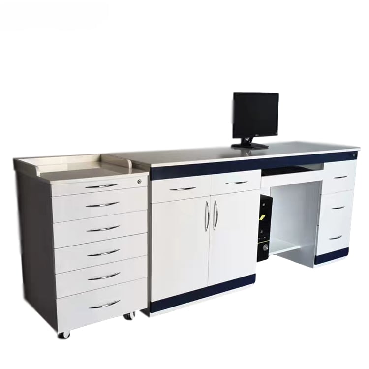 Furniture dental Customized medical furniture Stainless Steel Body Marble Top dental furniture cabinet details