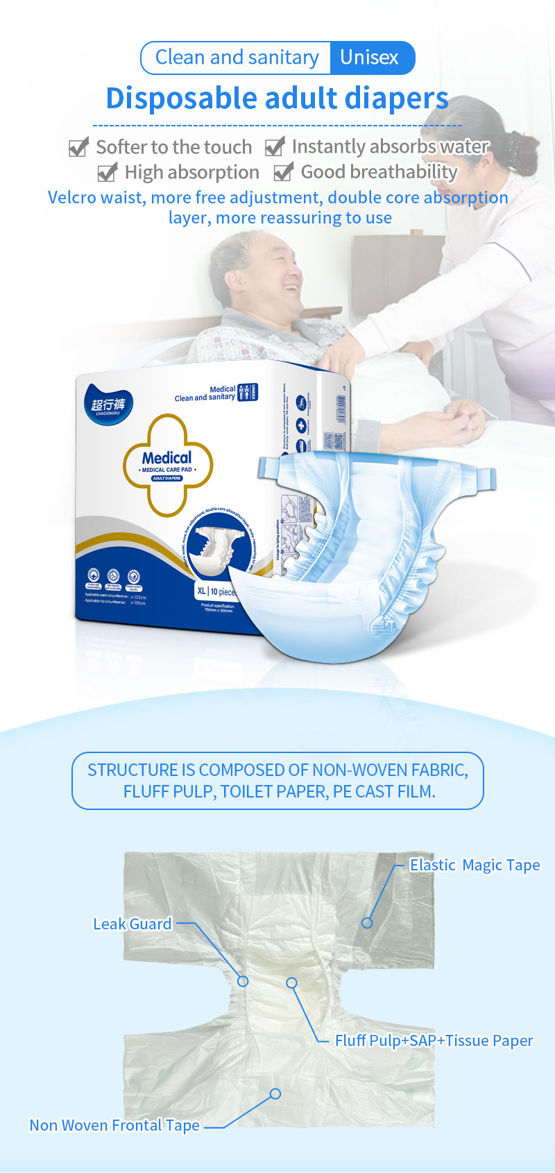 leak proof pants incontinence underwear disposable adult panty diapers panty like diaper details