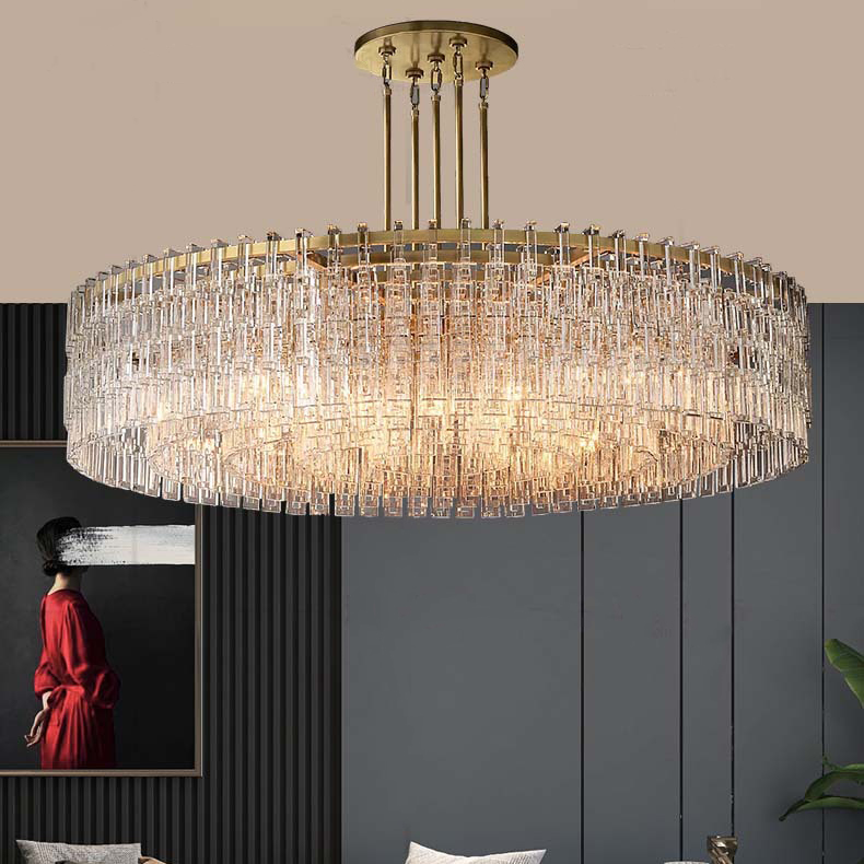 Creative Simple Hotel Lobby Crystal Chandelier Living Room Restaurant LED Chandelier Light factory