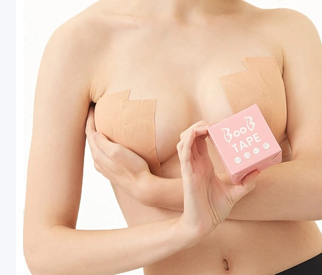 Anthrive 2 Inch Waterproof Push Up Breast Lifting Nipple Boob Tape Breast Lift Tape With Silicone Nipple Cover Set Boob Tape manufacture