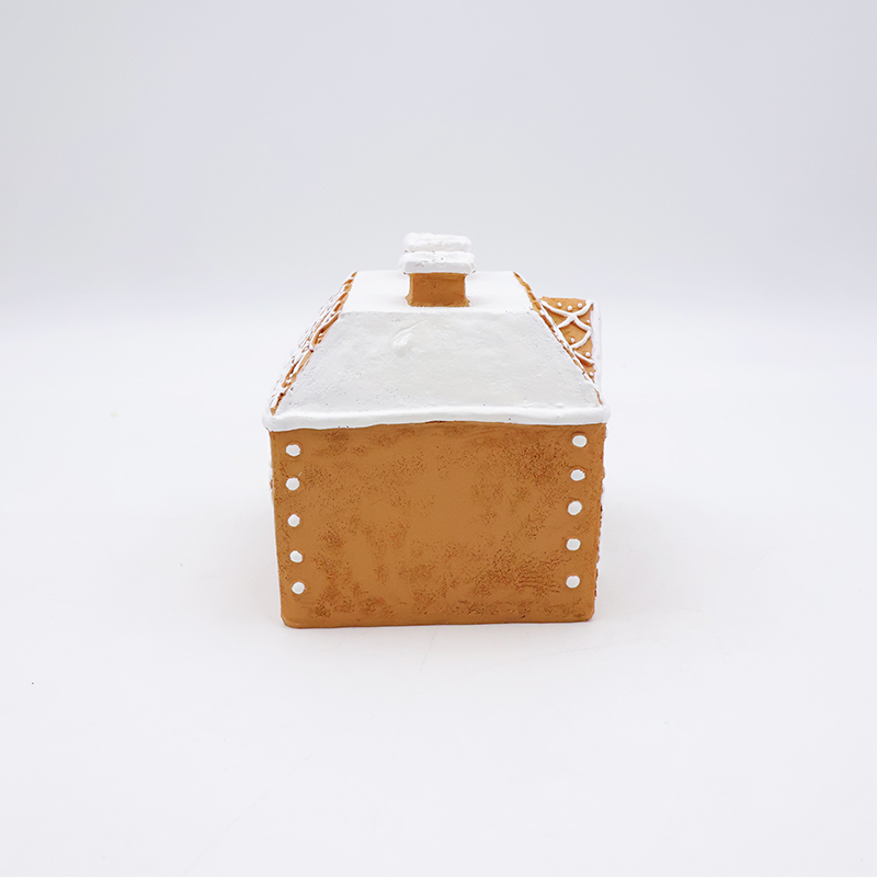OEM Christmas ornament mini 3d model statues custom resin craft gingerbread house miniature figurines home decor manufacture