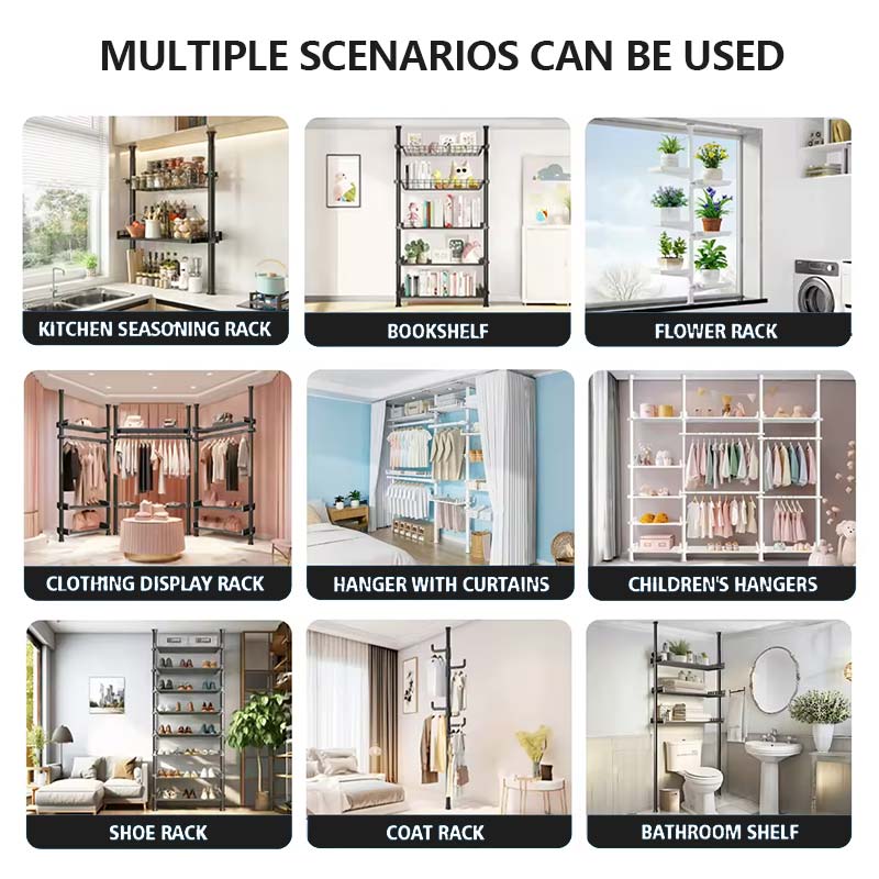 YIJIALE  Bedroom Telescopic Clothes Hanging Rack Corner Standing Clothes Racks & Rails manufacture