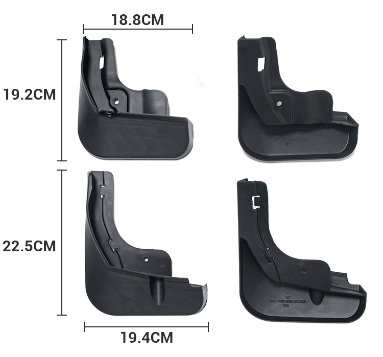 Auto Exterior Accessories Factory Directly Sale New Style PP Plastic Car Front Rear Mud Guard For BYD ATTO 3 Yuan Plus supplier