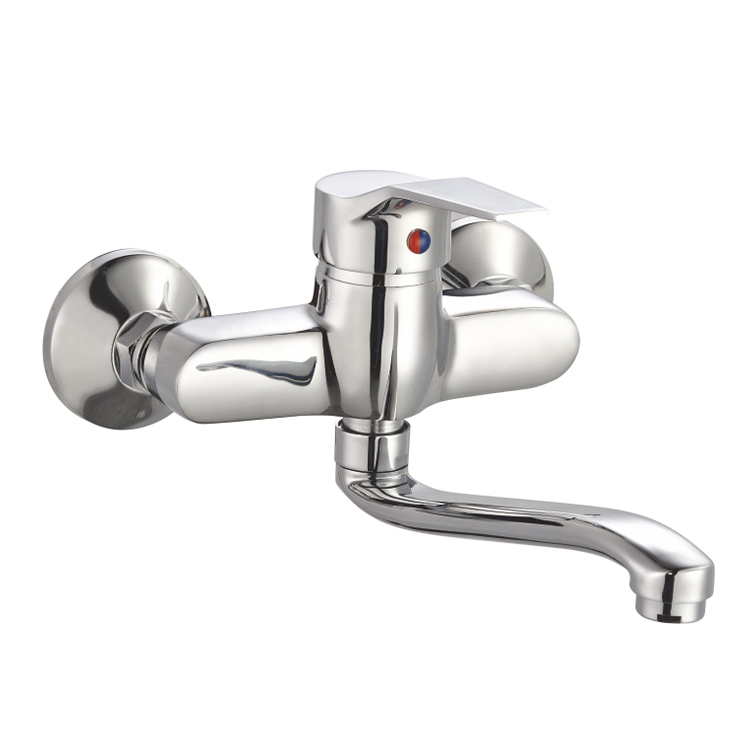 Wholesale Well Design Parts Bath Boiling Water Full Out Polished Long Spout Brass Water Taps Bathroom Water Mixer Faucet details