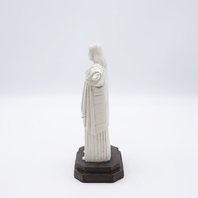 OEM custom crafts religious catholic home decoration statue wholesale handmade resin white Jesus sculpture figurine factory