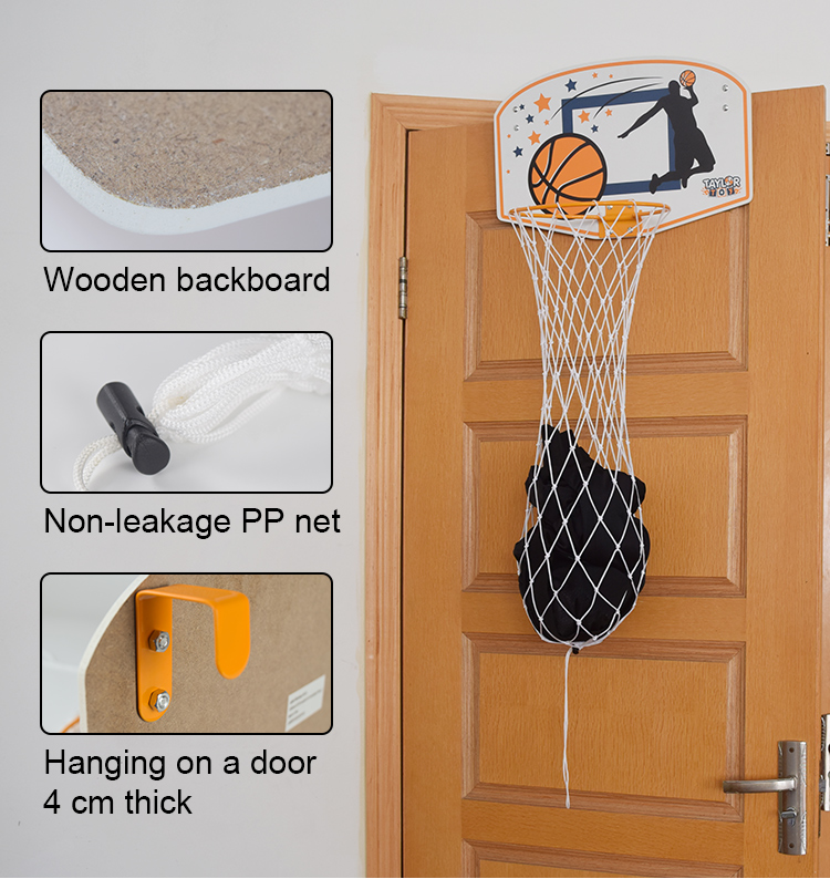 Factory Direct Sale Indoor Wall Mounted Mini Basketball Hoop Kids Custom Practice Toy Mini Basketball Hoop For Home Office factory