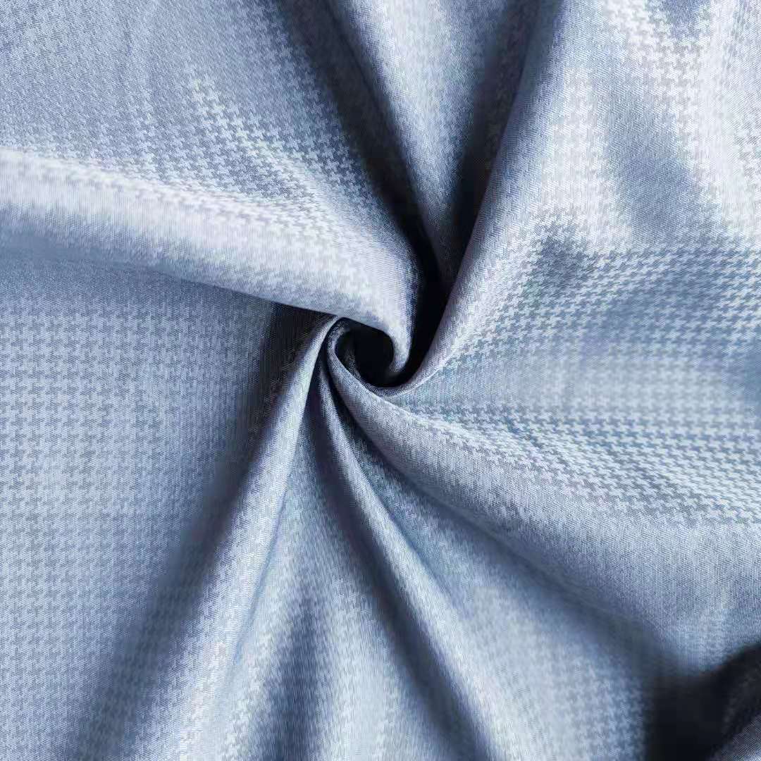 Full garments 100% polyester 260T jacquard pongee for jacket outdoor garment fabric supplier