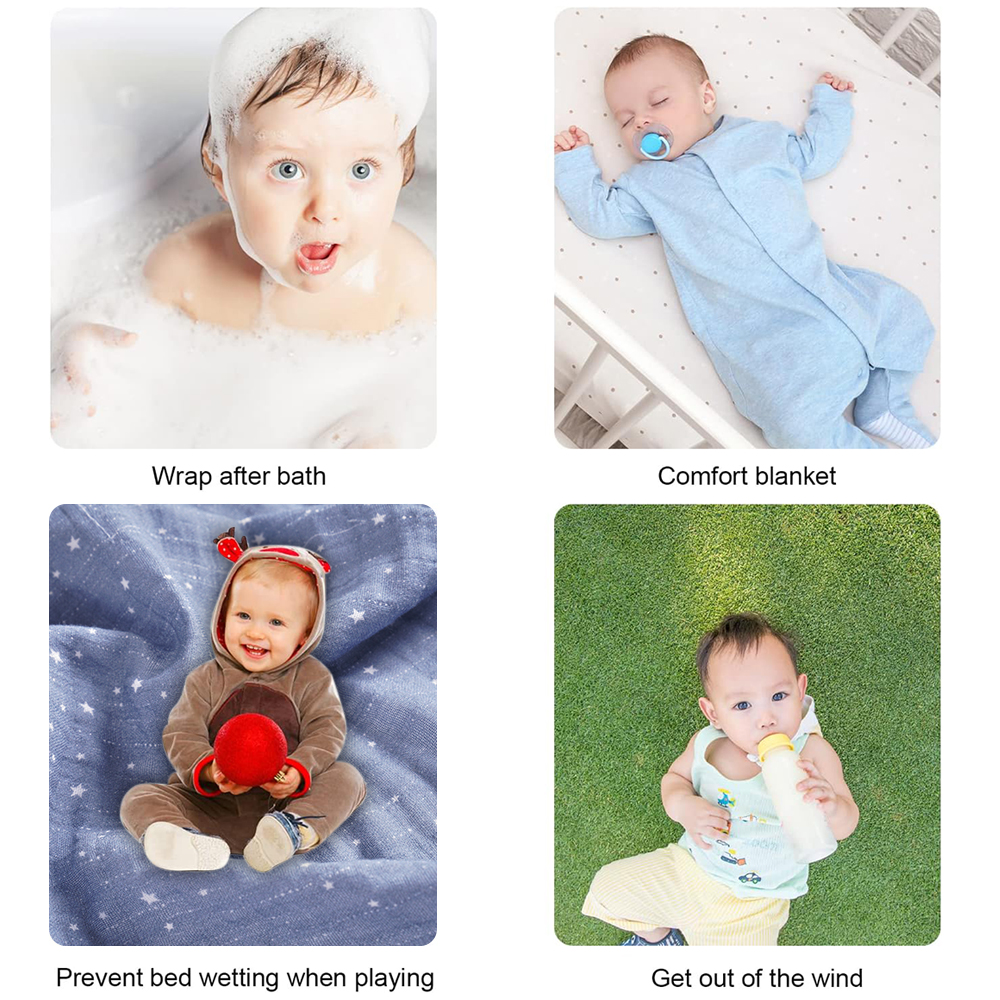 Large 47 x 47 inches 100% Cotton Muslin Baby Swaddle Blanket manufacture