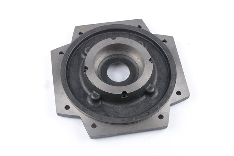 OEM Ductile Cast Iron Flange Grey Iron Casting Part CNC Machining GG20 GG25 GG30 Sand Casting Services GJL200 GJL250 end cover manufacture
