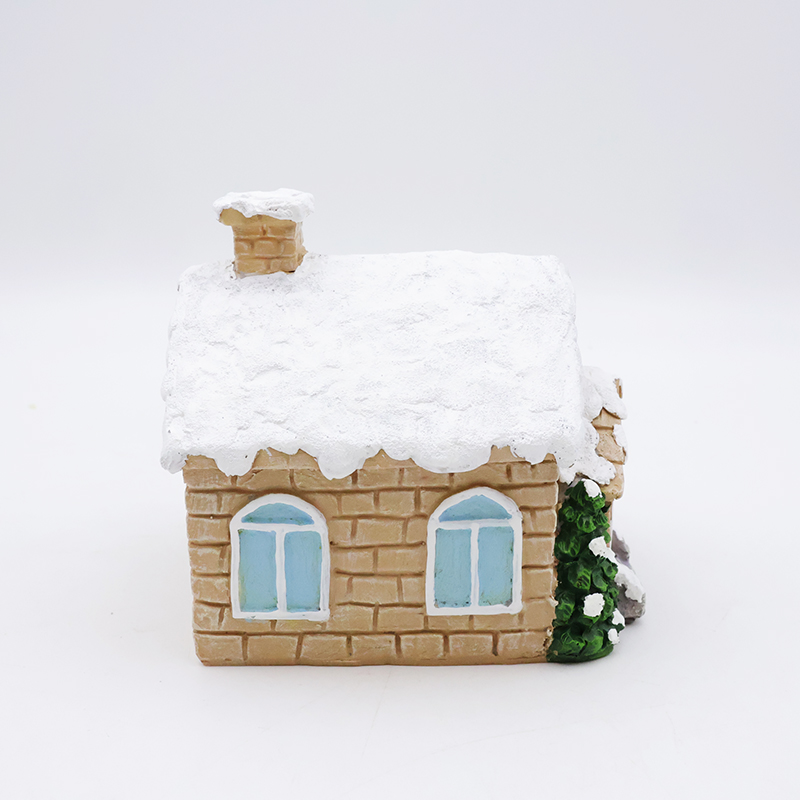 OEM Christmas ornament mini 3d model statues custom resin craft christmas house hanging miniature figurines home decor details