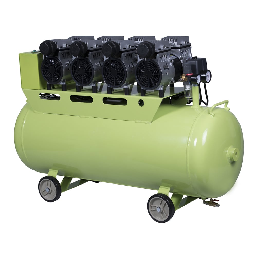 Dental Equipment Oil less Oil Free Air Compressor Supply Six Dental Unit For Clinic 120L manufacture