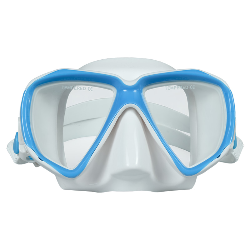 China swim underwater sea snorkeling equipment children pink low volume professional free diving mask kid face diving mask details