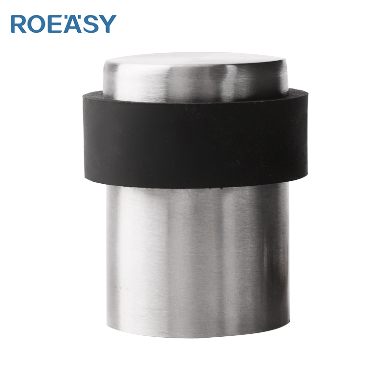 Roeasy 908SS Domowy Ochronnik Ściany z Nierdzewnej Stali, Gumowy Przystawek do Drzwi w Kolory Czarny