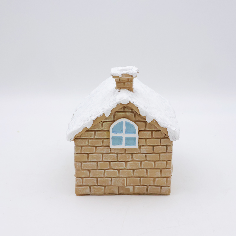 OEM Christmas ornament mini 3d model statues custom resin craft christmas house hanging miniature figurines home decor factory